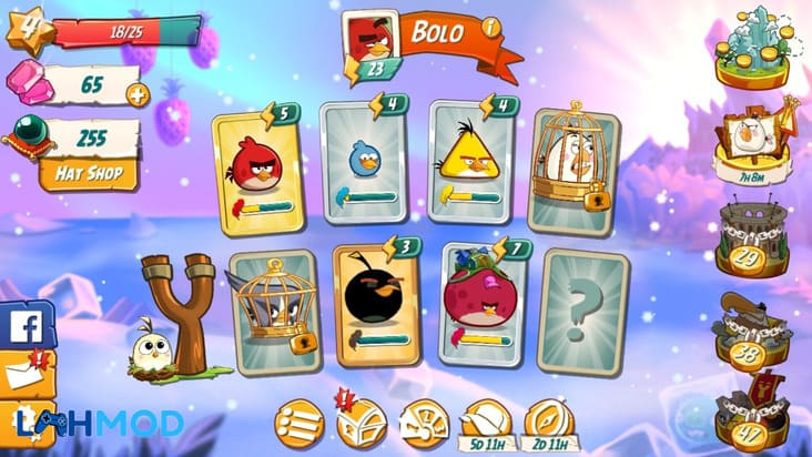 Angry Birds 2 Hack Mod APK mở khóa các tính năng cao cấp