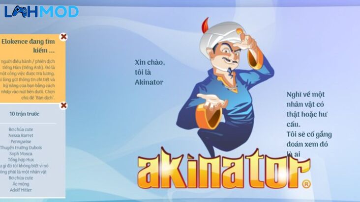 Game Akinator là gì