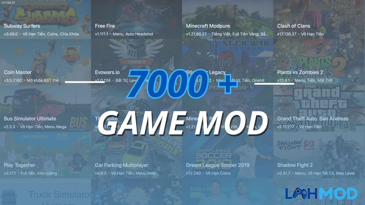 Lmhmod sở hữu kho game mod khổng lồ