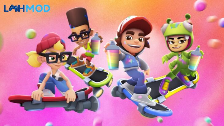 Subway Surfers có hơn 20 nhân vật độc đáo