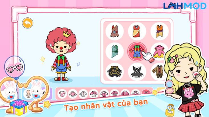 Thoải mái trang trí nhân vật của bạn