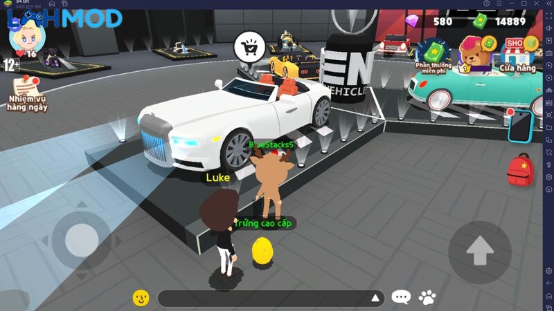 Tham gia mini game thú vị
