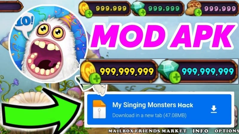 My Singing Monster Mod APK vô hạn tiền và kim cương